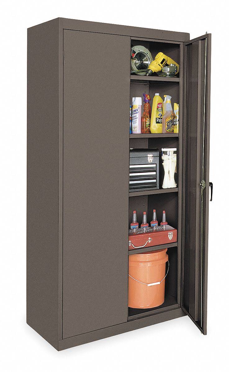 Storage Cabinet, Gray, 78 in H, 36 in W N7491
