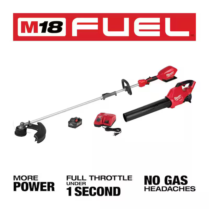 18V Lithium-Ion String Trimmer Blower Combo Kit with Edger Hedge Trimmer and Pole Saw 5-Tool E9506