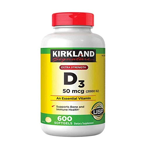 Extra Strength D3 50 mcg, 600 Softgels H4514
