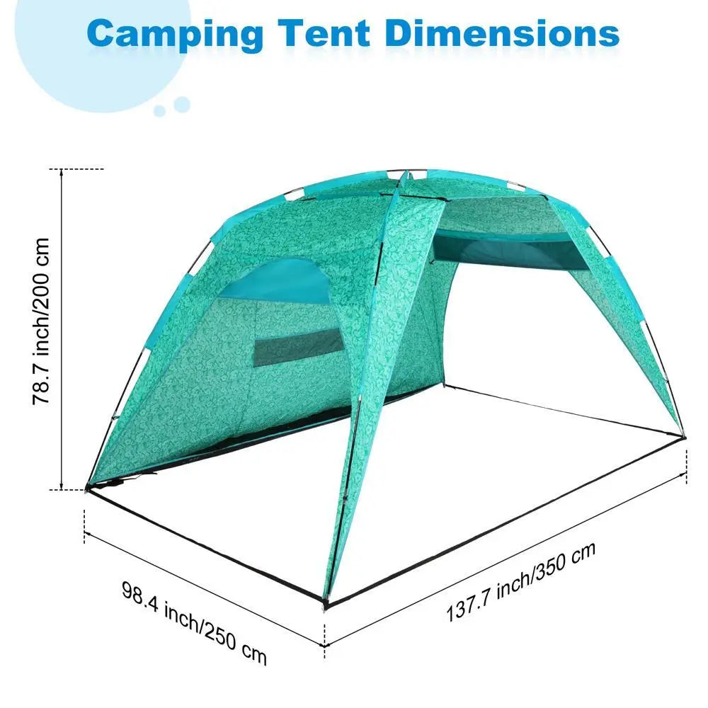Pop Up Beach Tent Sun Shelter With Bag O474527