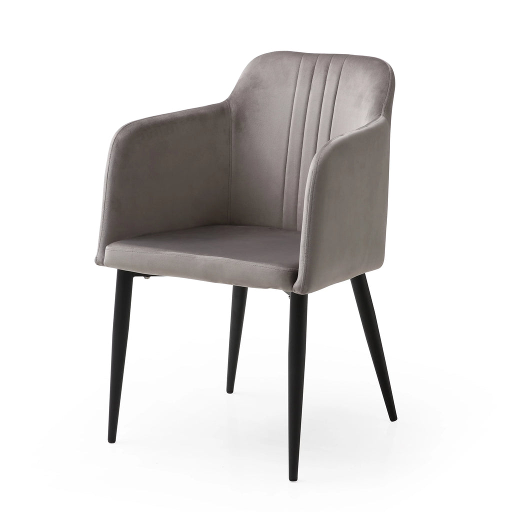 Modern Dining Chair, Set of 2, Midnight Grey C31067