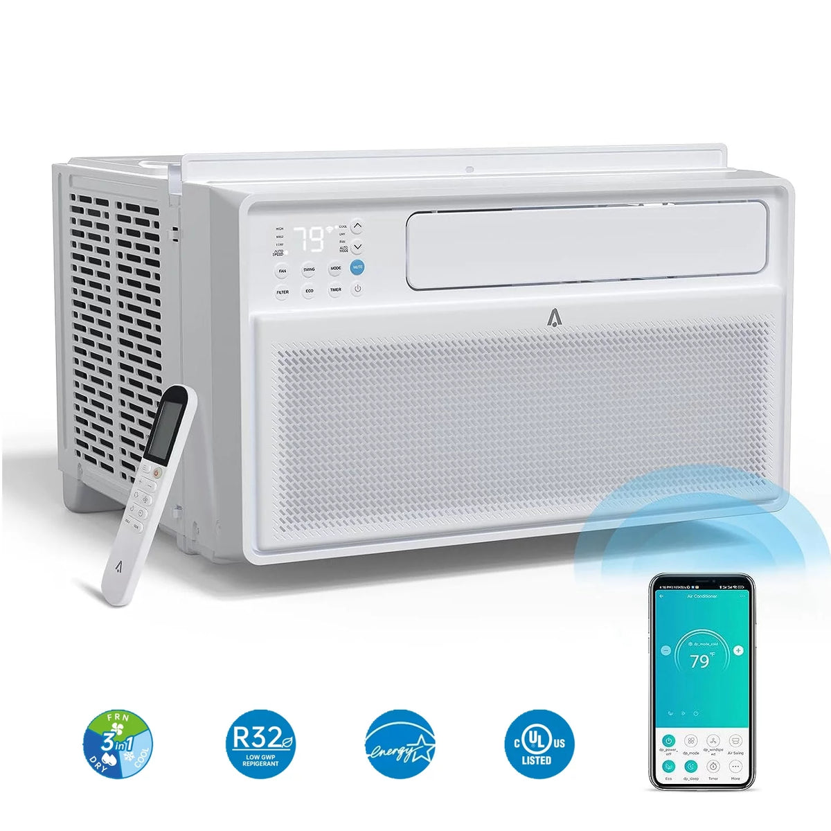 115V 8,000 BTU Smart Window Air Conditioner I95266