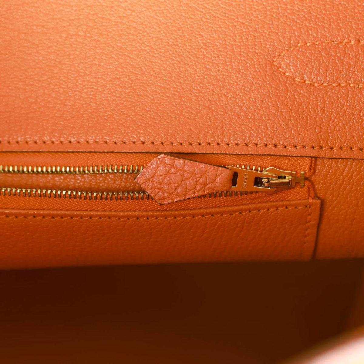 Orange Togo Leather Handbag Q151357