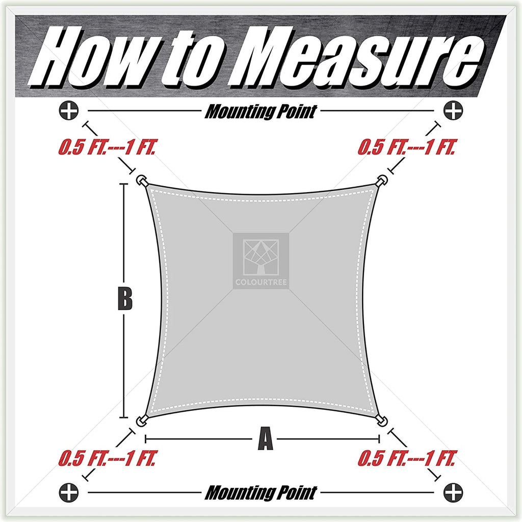 12' x 12' White Square Sun Shade Sail Canopy Mesh Fabric R941509