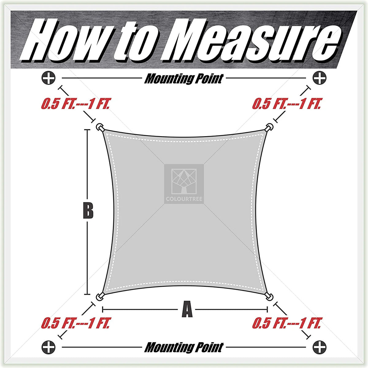 12' x 12' White Square Sun Shade Sail Canopy Mesh Fabric R941509