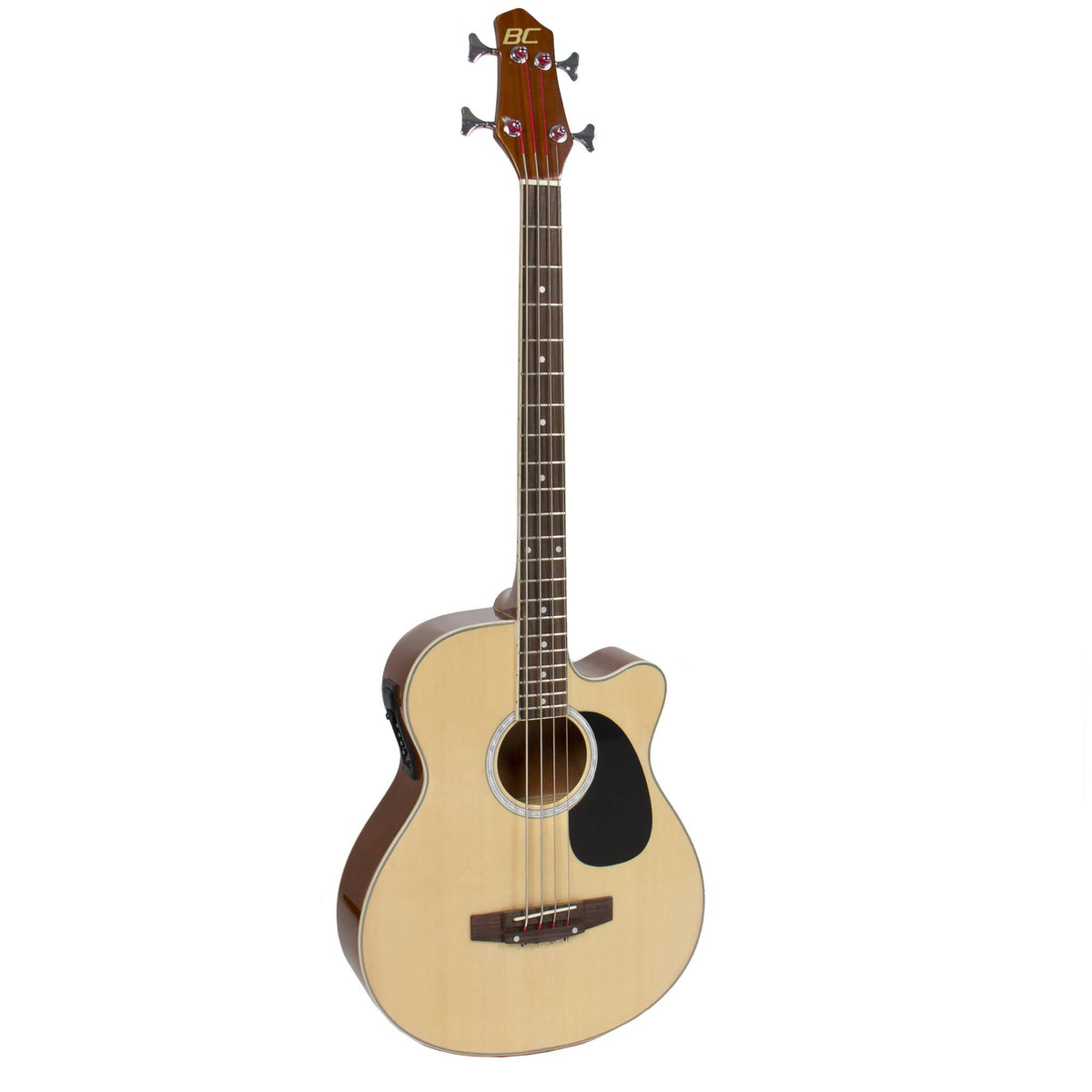 Natural Acoustic Electric Bass Guitar with Equalizer R48921