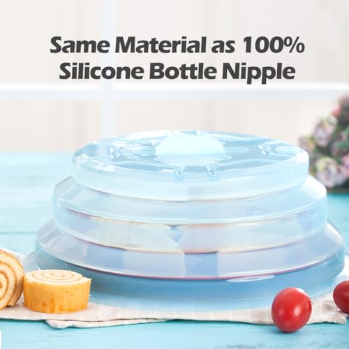 Silicone Microwave Plate Cover with Steam Vents BPA Free 1Pack E8966