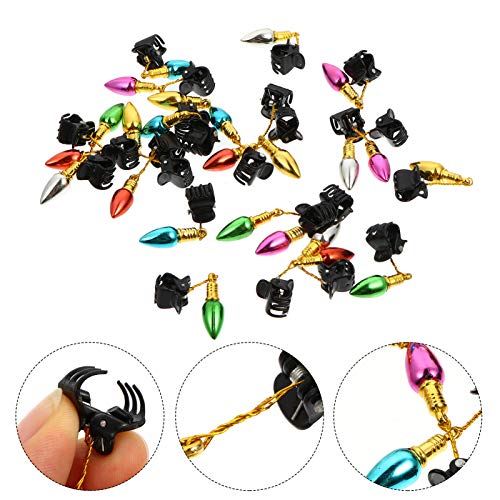 24pcs Christmas Beard Baubles with Clips M7496