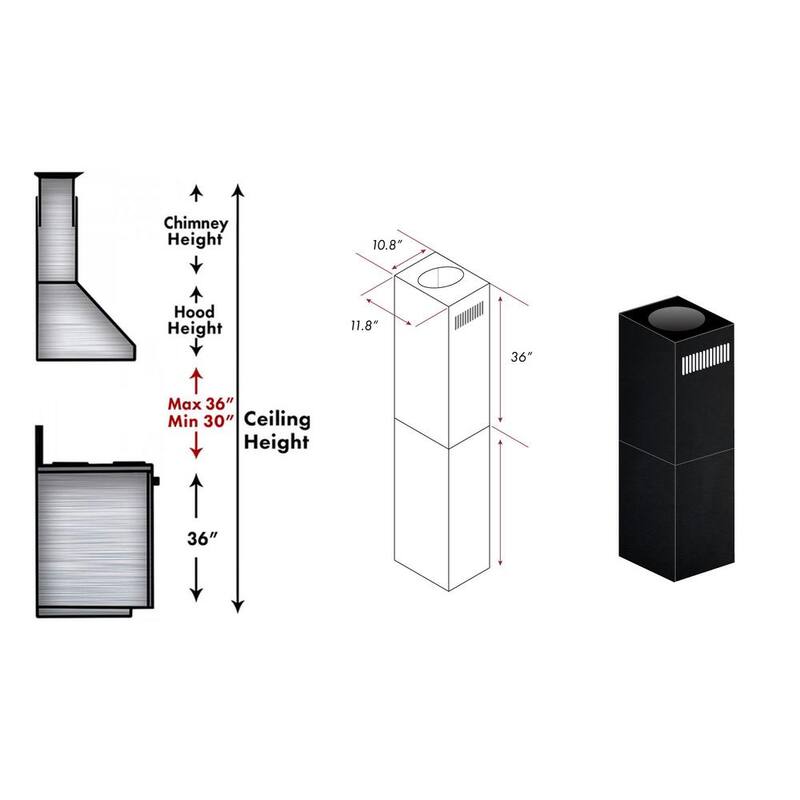 Chimney Extensions for 10 ft. to 12 ft. Ceilings J118