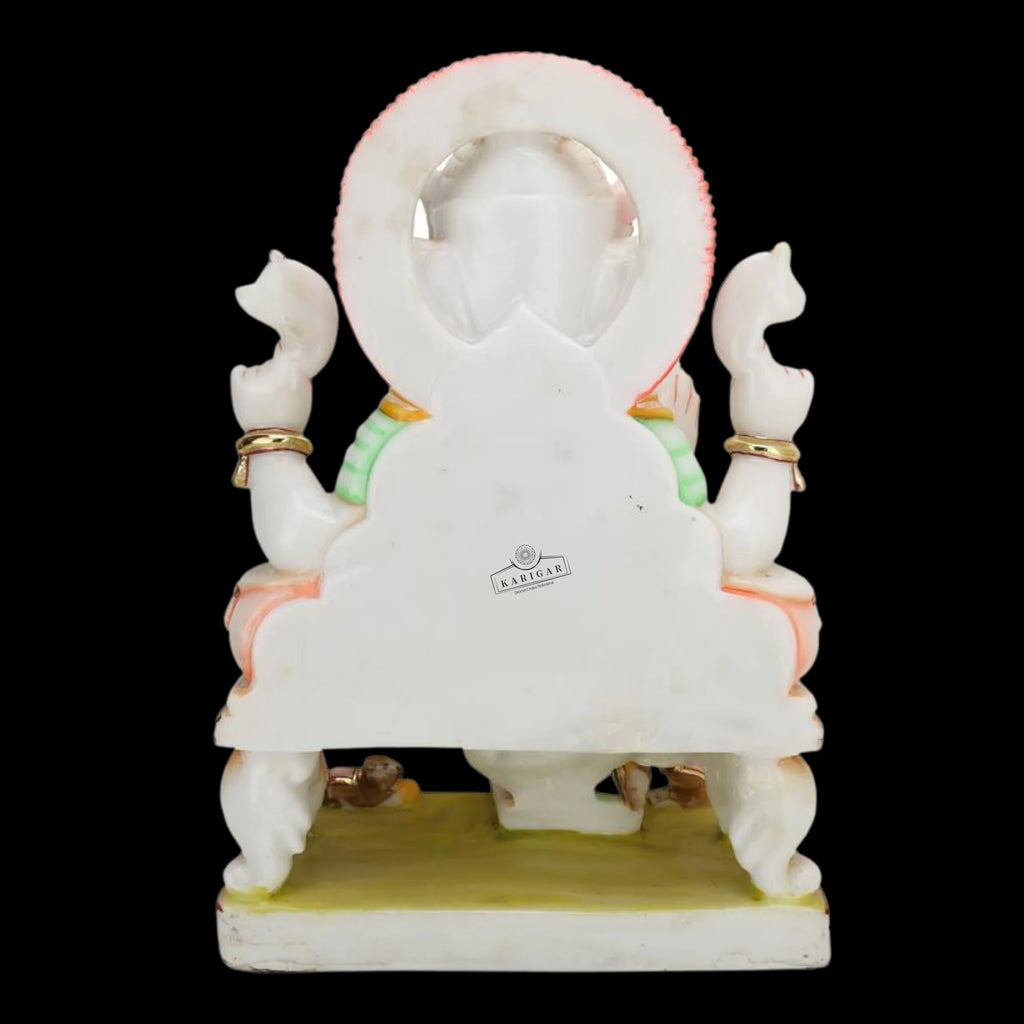 White Marble Ganesha Statue Q94447