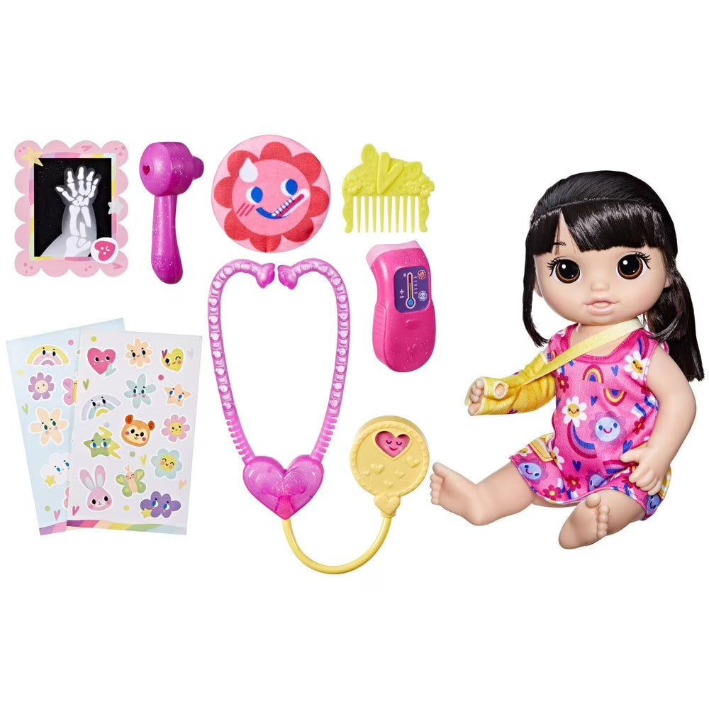 Long Black Hair Baby Doll X18836
