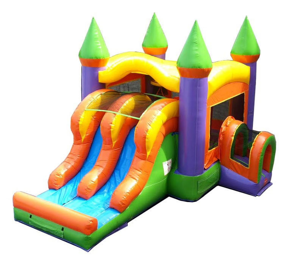 Orange Commercial Inflatable Bounce House with Dual Slide L38799