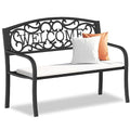 Weatherproof Heavy-Duty Wrought Iron Outdoor Bench C306