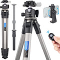 Camera Tripod Ultra Compact with 36MM Low Profile Ball Head, 10kg/22lb Load, Wireless Remote, Pack of 2 U203440