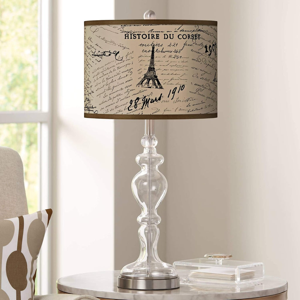 Clear Glass Table Lamp I1294