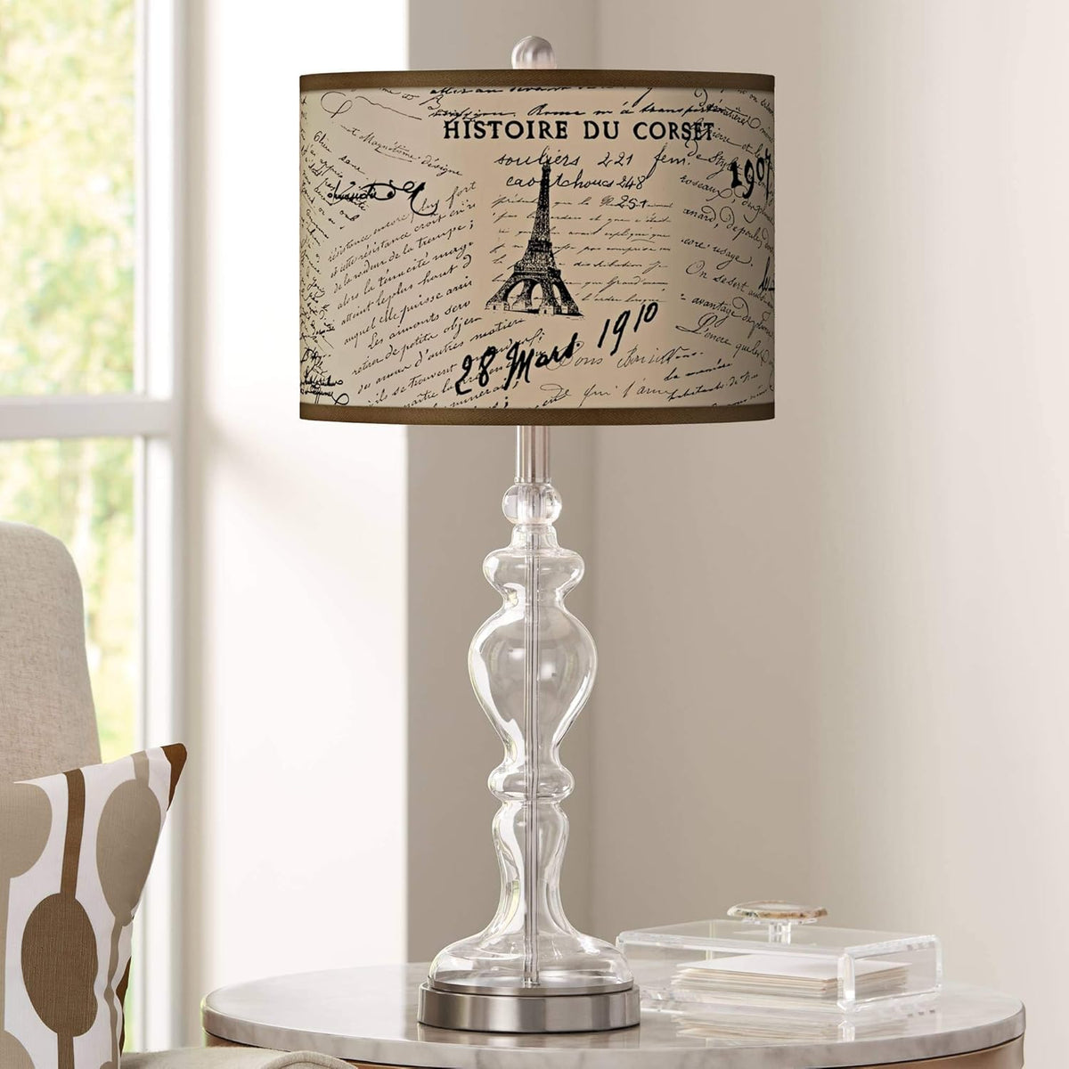 Clear Glass Table Lamp I1294