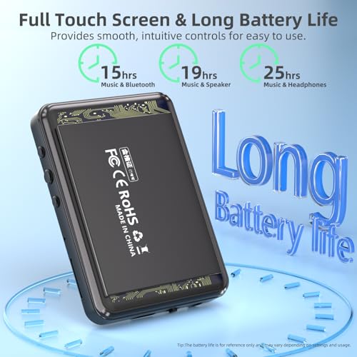 Black 32GB Bluetooth MP3 Player with Touch Screen X5759