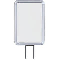 Chrome Vertical Fixed Mount Sign Frame J3963