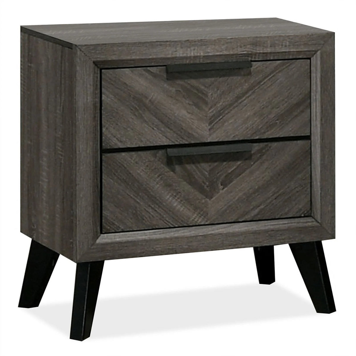 6pc Wood Gray Bedroom Set King Y844444