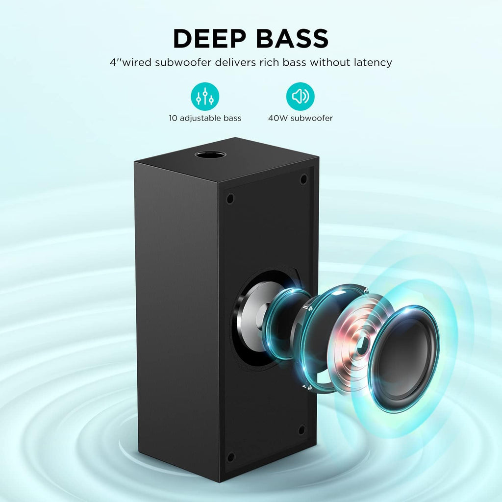 2.1 Channel Sound Bar with Subwoofer E823