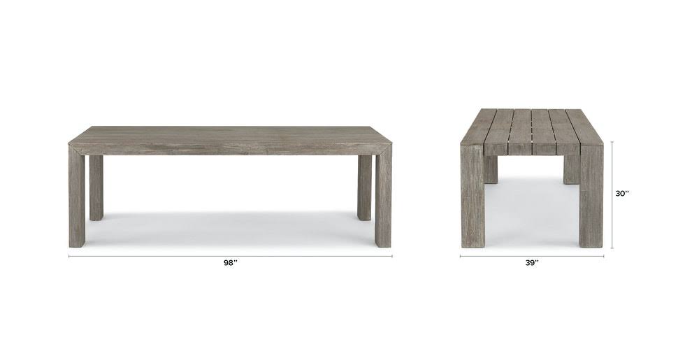 Outdoor Dining Table for 10 Solid Acacia S637334