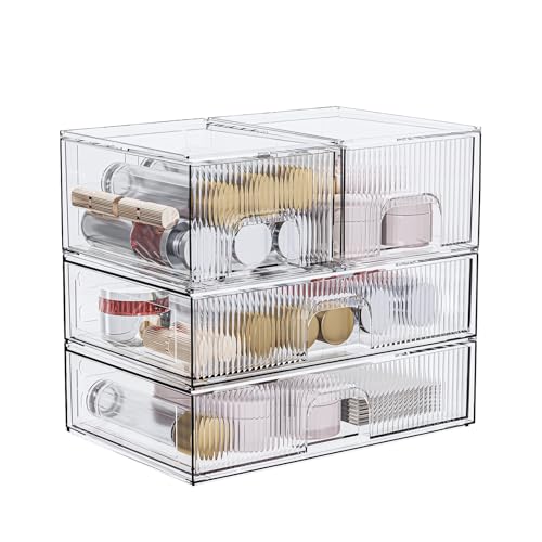 3 Pack Clear Acrylic Drawer Cosmetic Organizer N94085