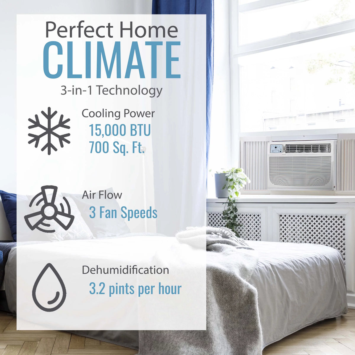 12,000 BTU Window-Mount Air Conditioner with LCD Remote Control T994