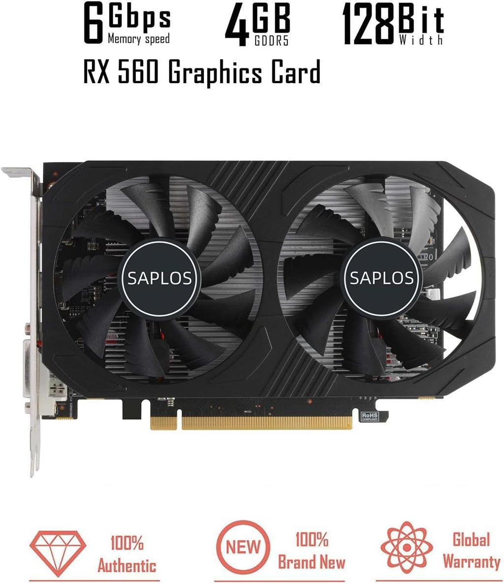 4GB GDDR5 128 Bit Graphics Card with Dual Fans Z588