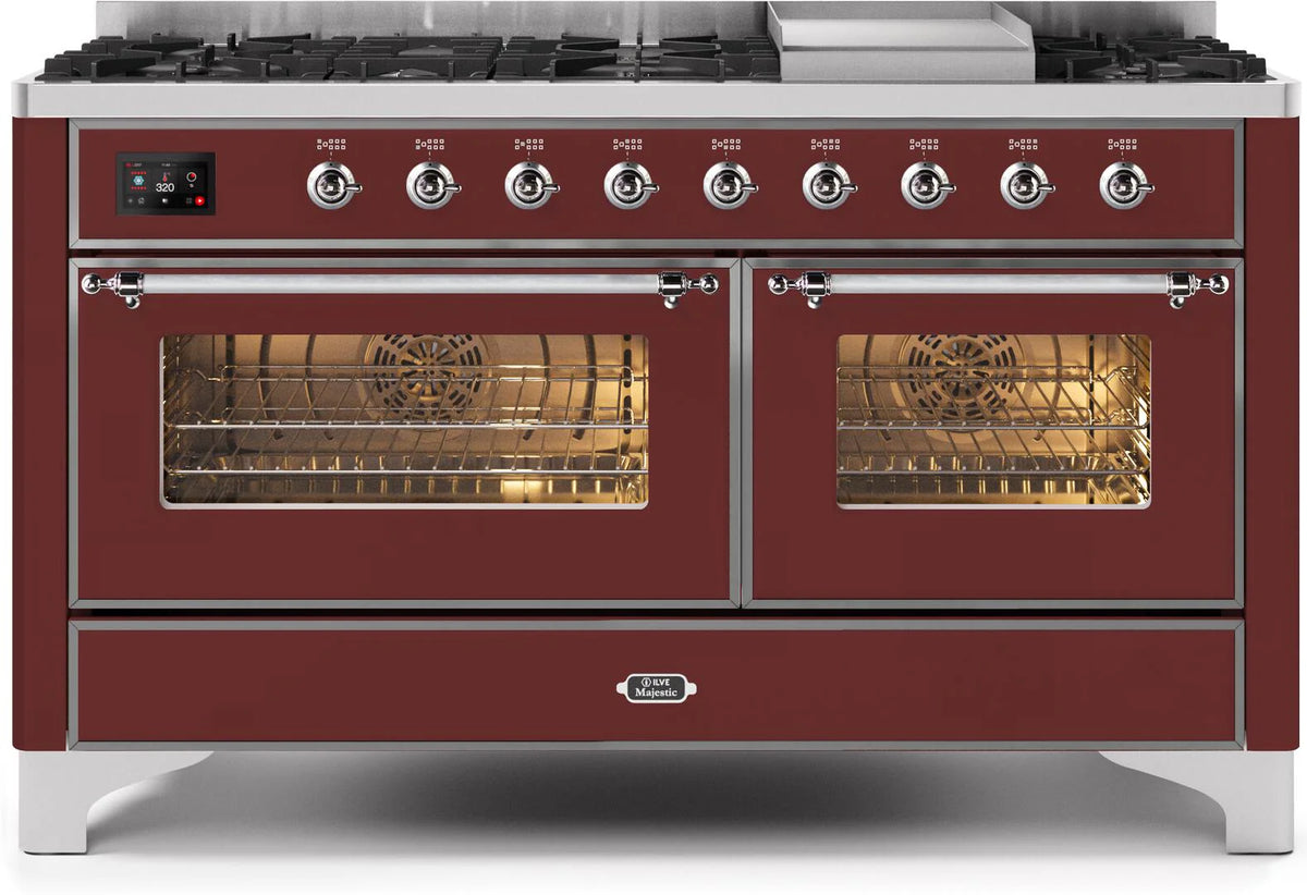 Burgundy Dual Fuel Natural Gas Range V5327