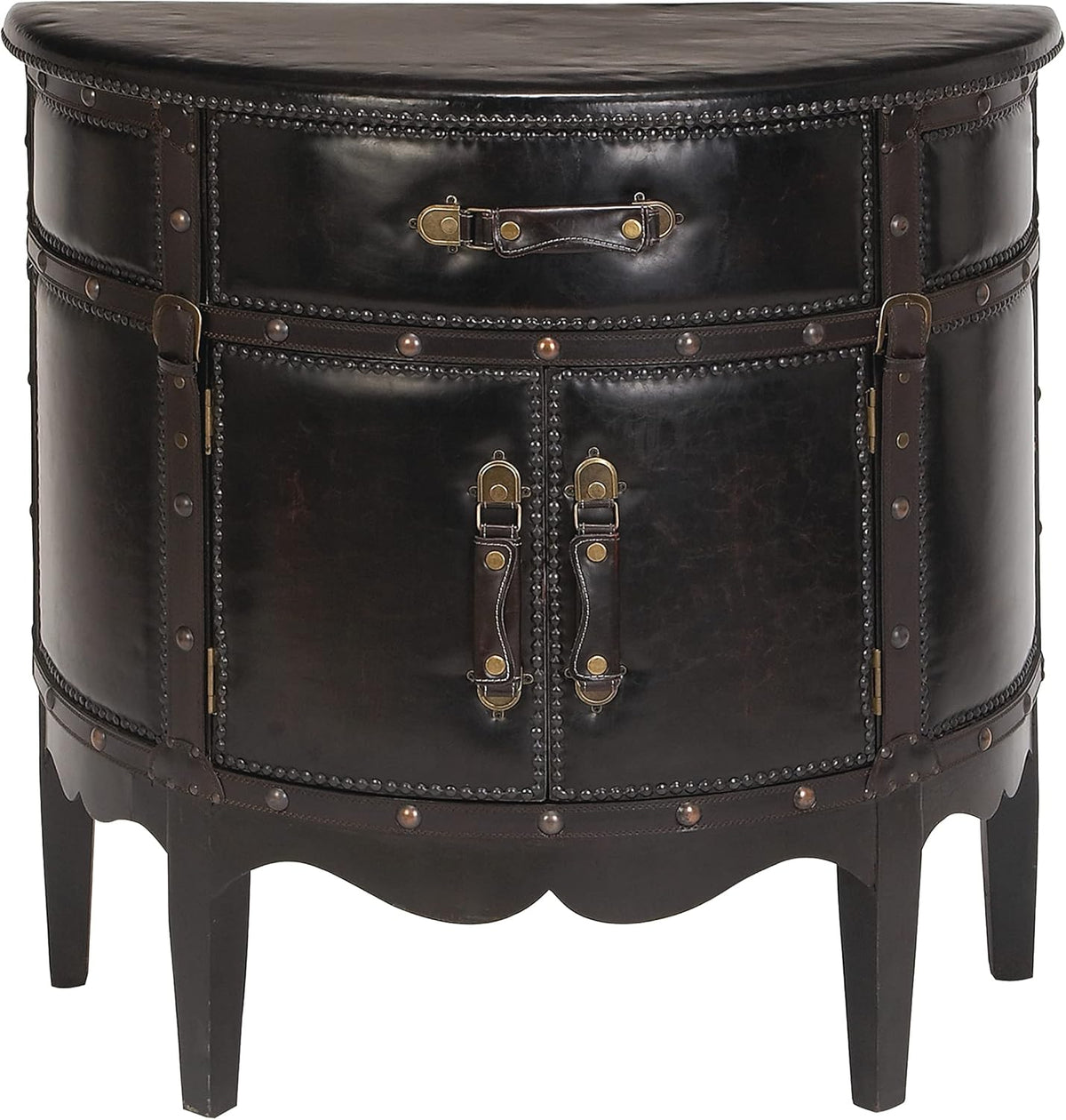 Wood Leather Cabinet N213