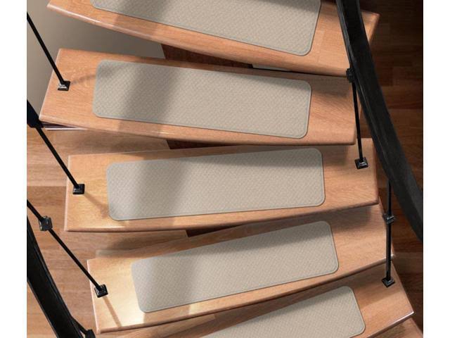 Set of 15 Ivory Cream Carpet Stair Treads T57489