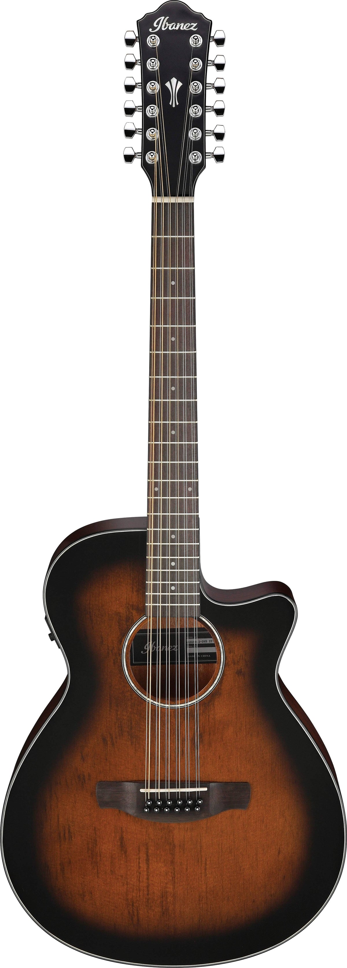 Dark Violin Sunburst 12 String Acoustic-Electric Guitar C81952