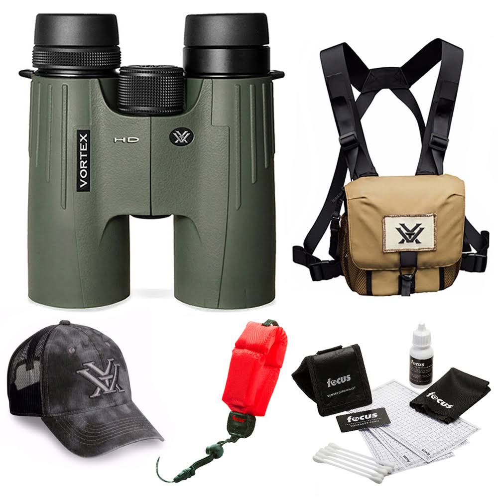 8x42 Roof Prism Binocular with GlassPak Harness Bundle T3860