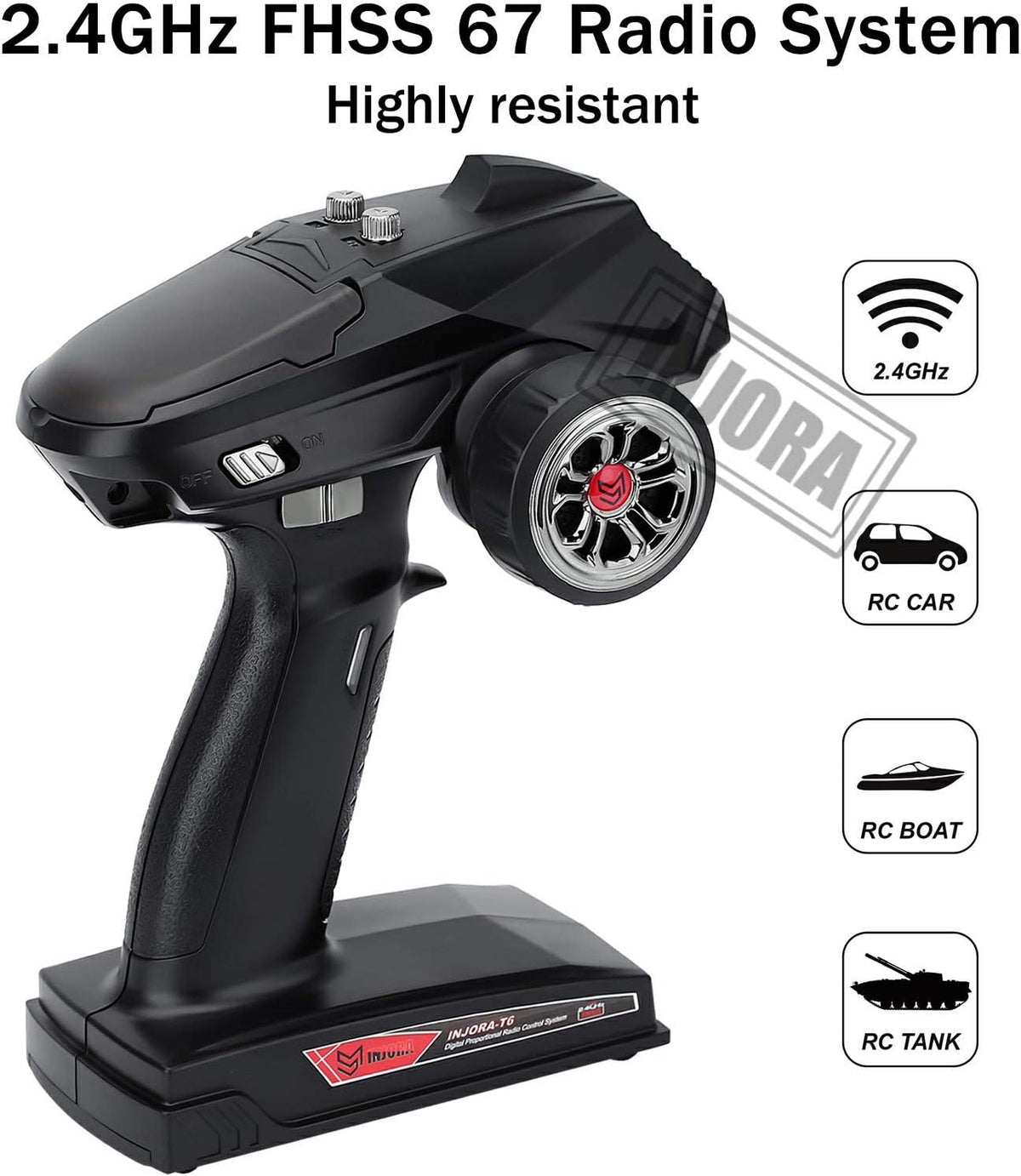 2.4GHz 6CH RC Transmitter and Receiver with Gyro C6361