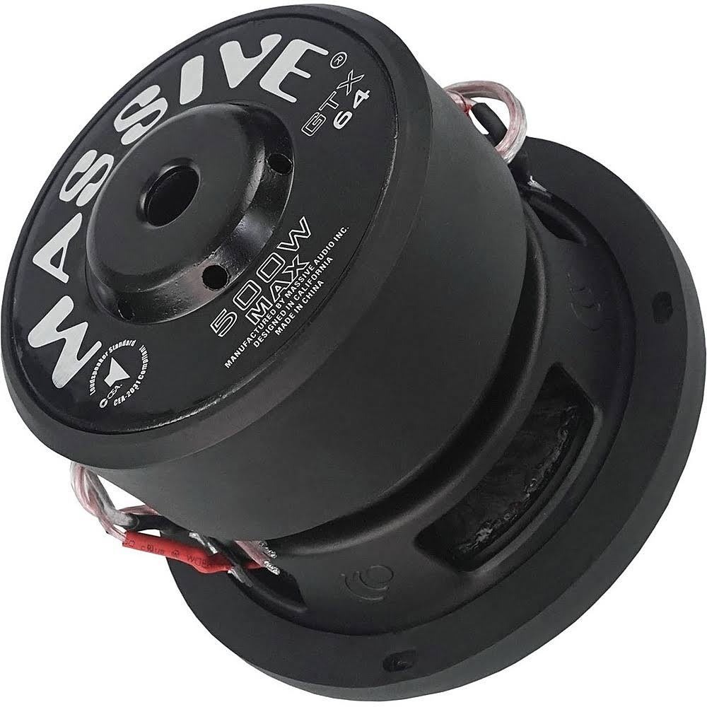 Black 6-Inch Dual 4-Ohm Subwoofer Q1637