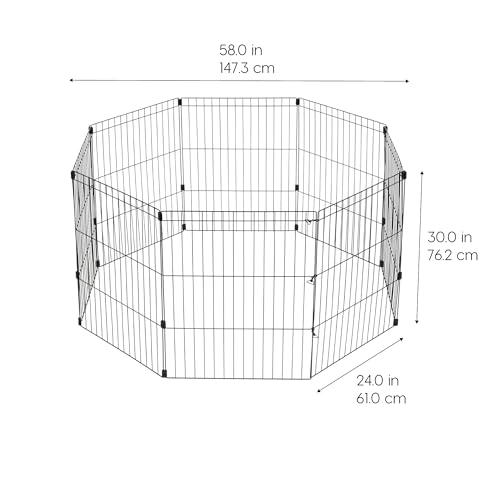 Metal 8-Panel 24" Dog Playpen A261