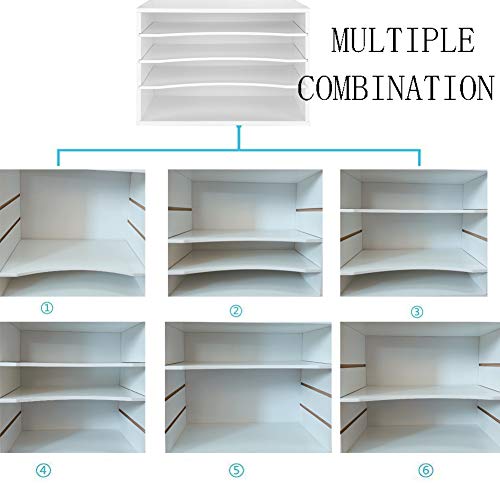 Wood Desktop File Organizer with Adjustable Shelves Q869694