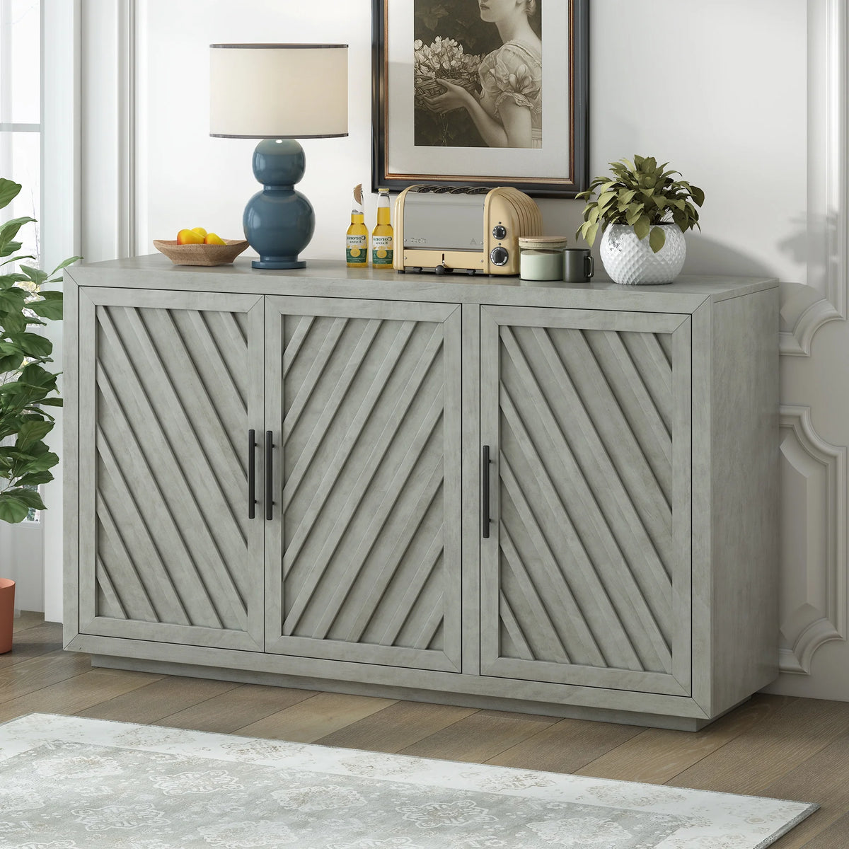 3 Doors Vintage Sideboard Cabinet X305