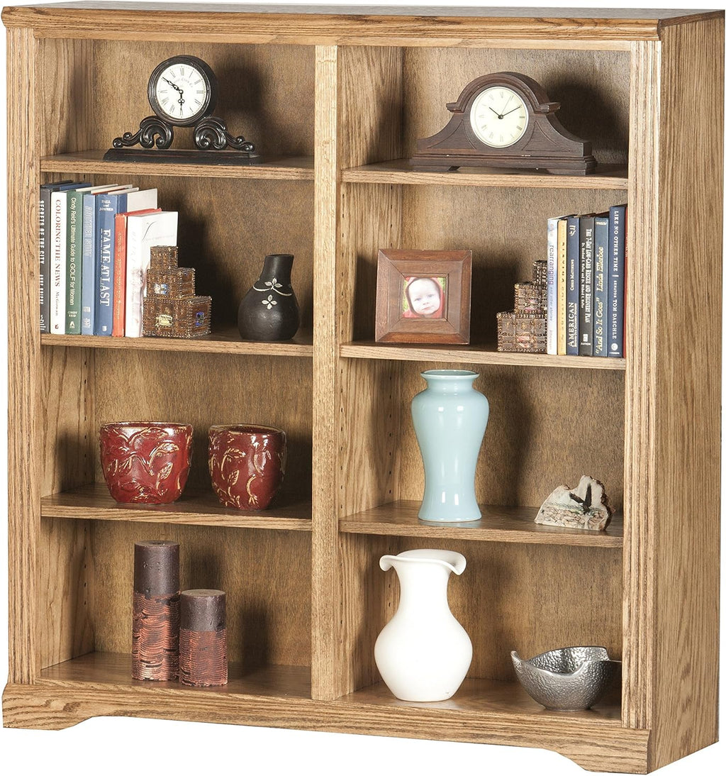 Cherry Finish Double Wide Bookcase Z88650