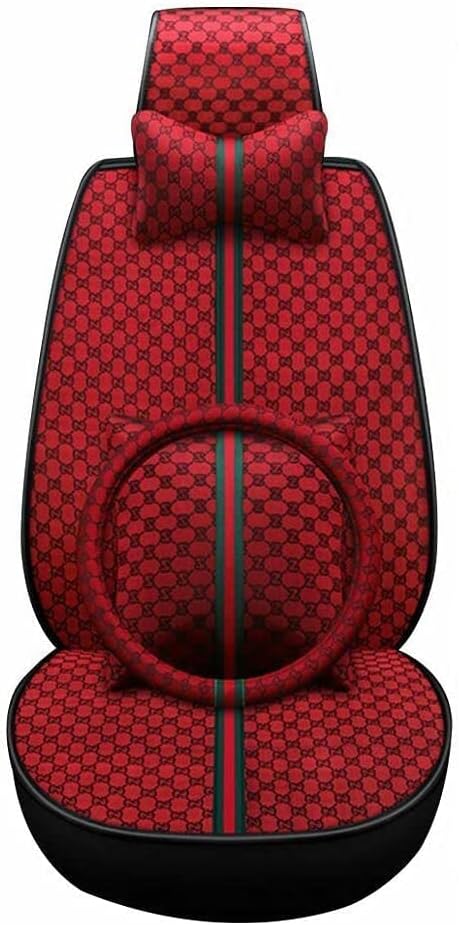 Faux Leather Car Seat Covers Full Set J79504