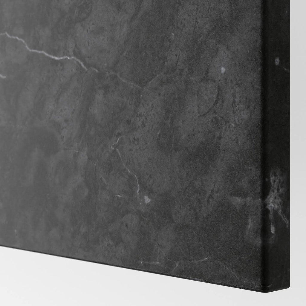 Black-Brown Wall Cabinet with 2 Doors W66179
