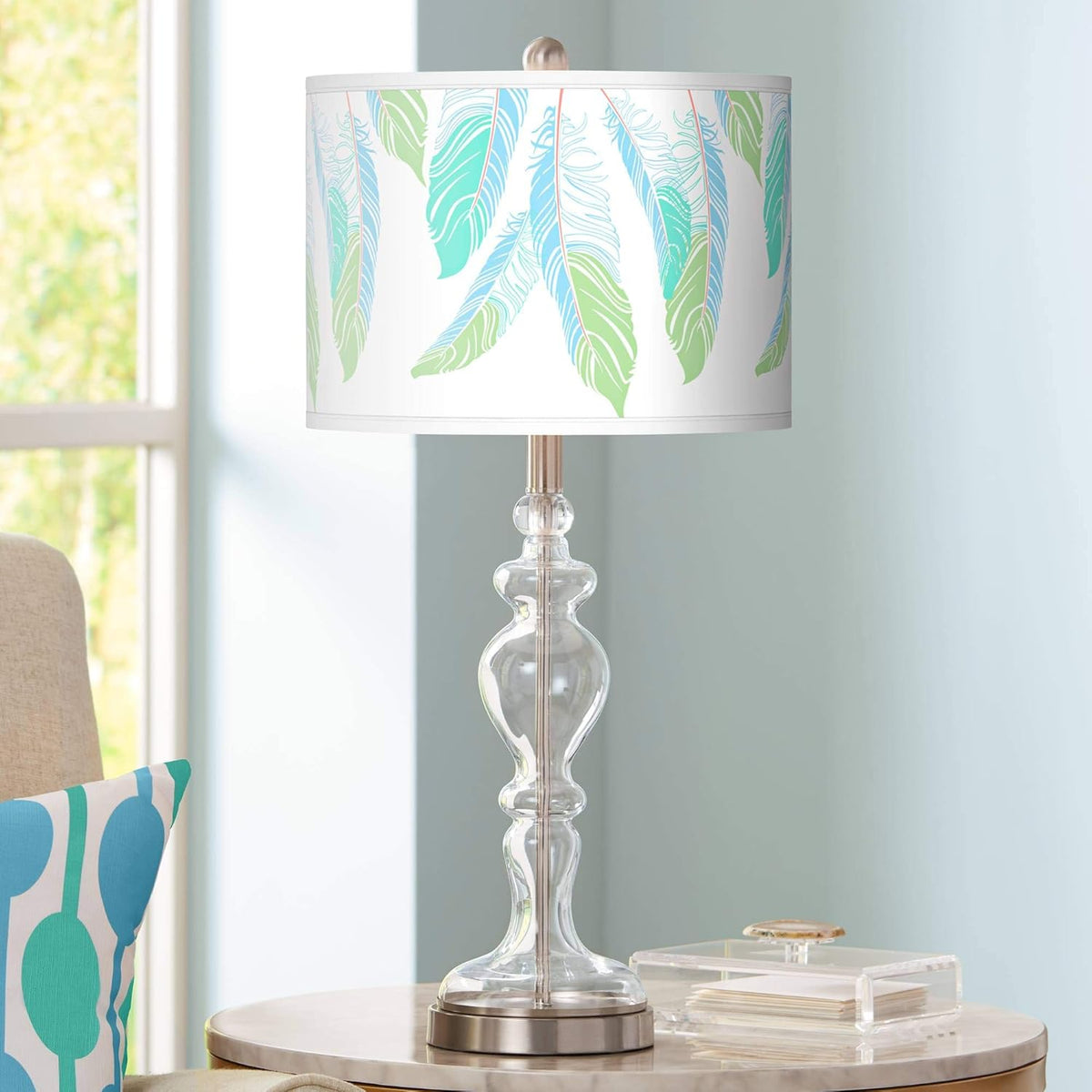 Clear Glass Table Lamp I1294