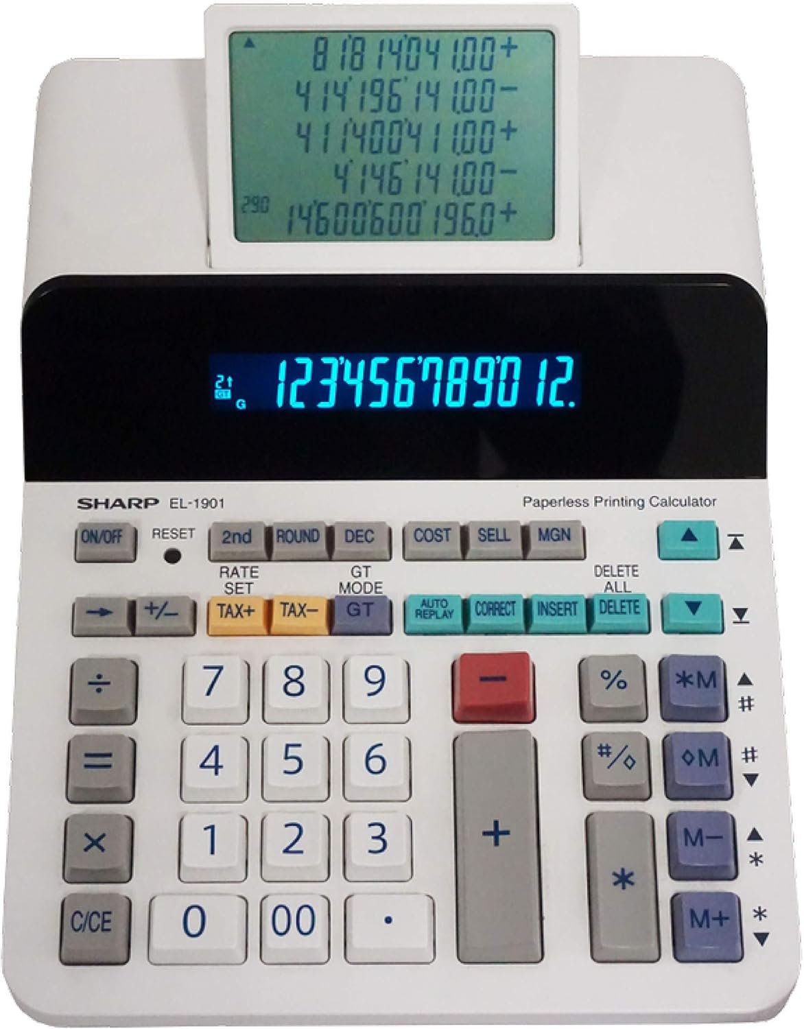 12-Digit LCD Paperless Printing Calculator V335439