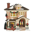 Porcelain Snow Village Lit House Y41194