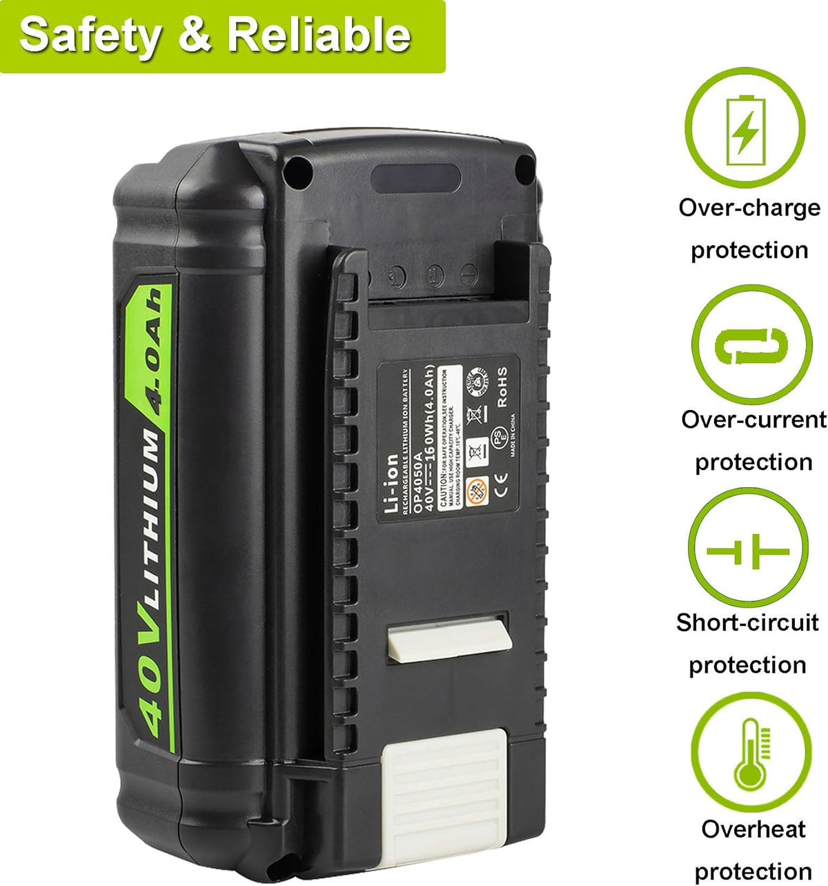 4.0Ah 40V Lithium Ion Battery L137