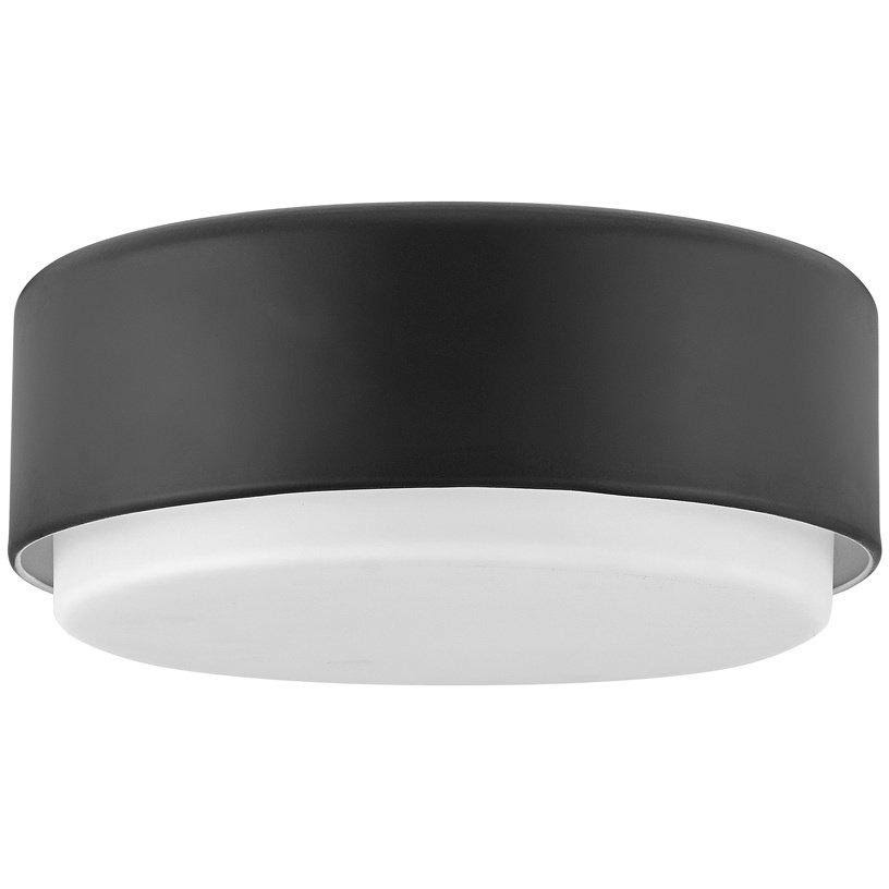 Black Two Light Flush Mount U566