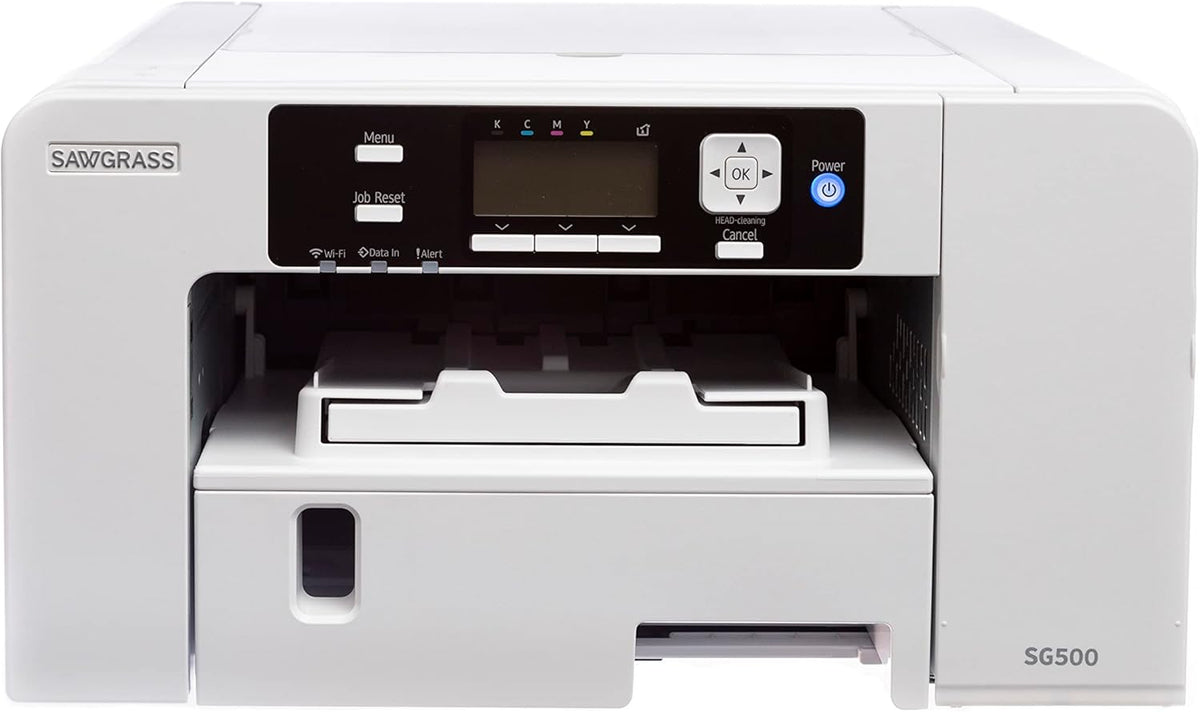 White Sublimation Printer Starter Bundle with Inks, Paper, Tapes, Blanks Pack & Dust Cover A46308