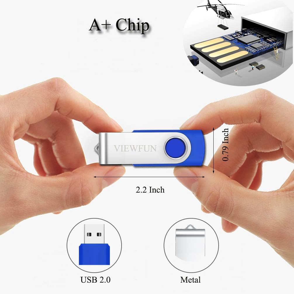 16GB 20 Pack USB 2.0 Flash Drive with LED Indicator and Lanyards F24901
