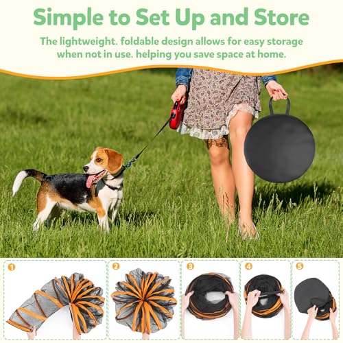 Portable Collapsible Cat Enclosure with Shade Cover 2 Tunnels Q381