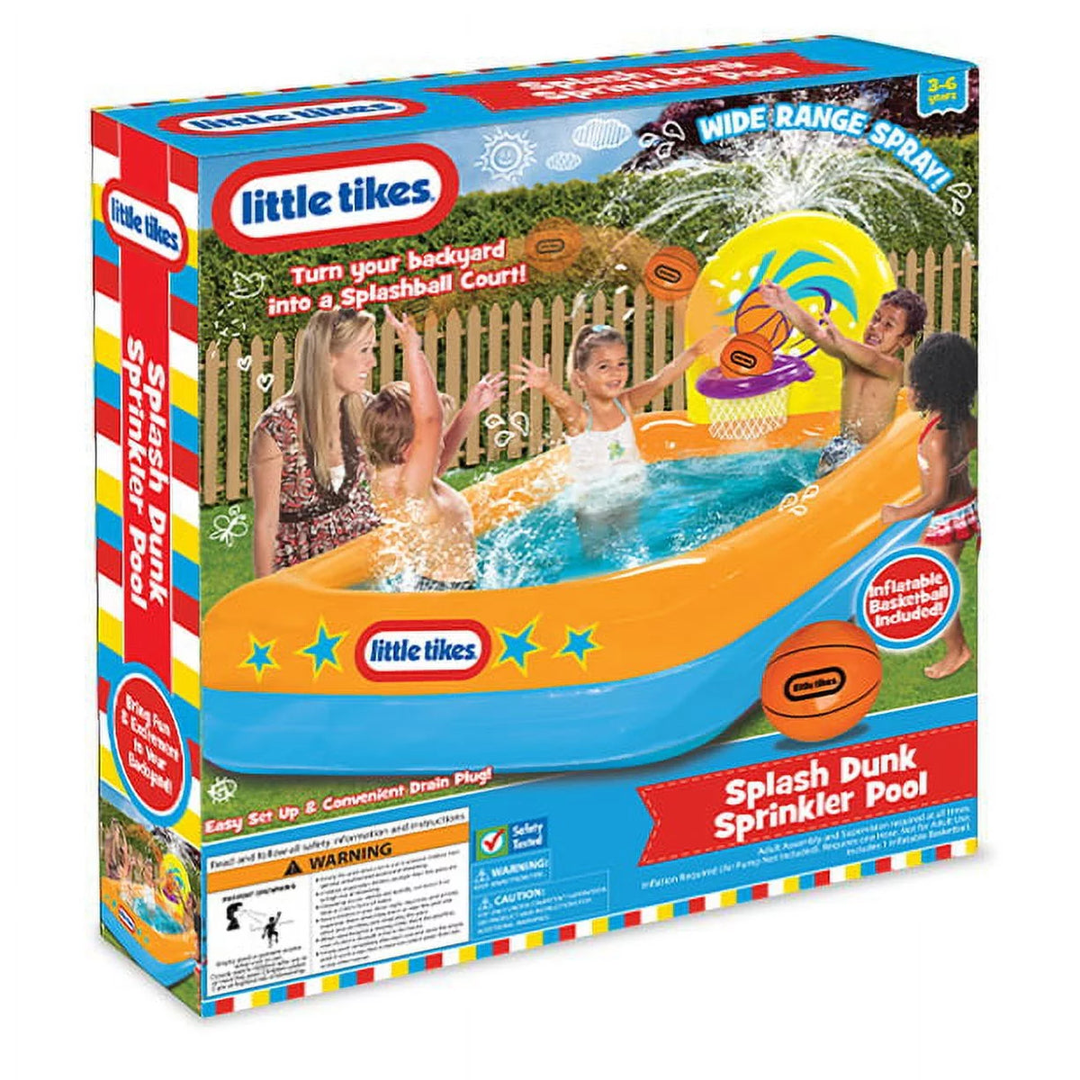 Inflatable Pool with Basketball Hoop and Ball M125